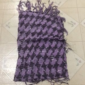 Lighting Bolt Purple Scarf